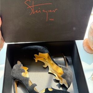 Walter Steiger Black and Gold Heels
